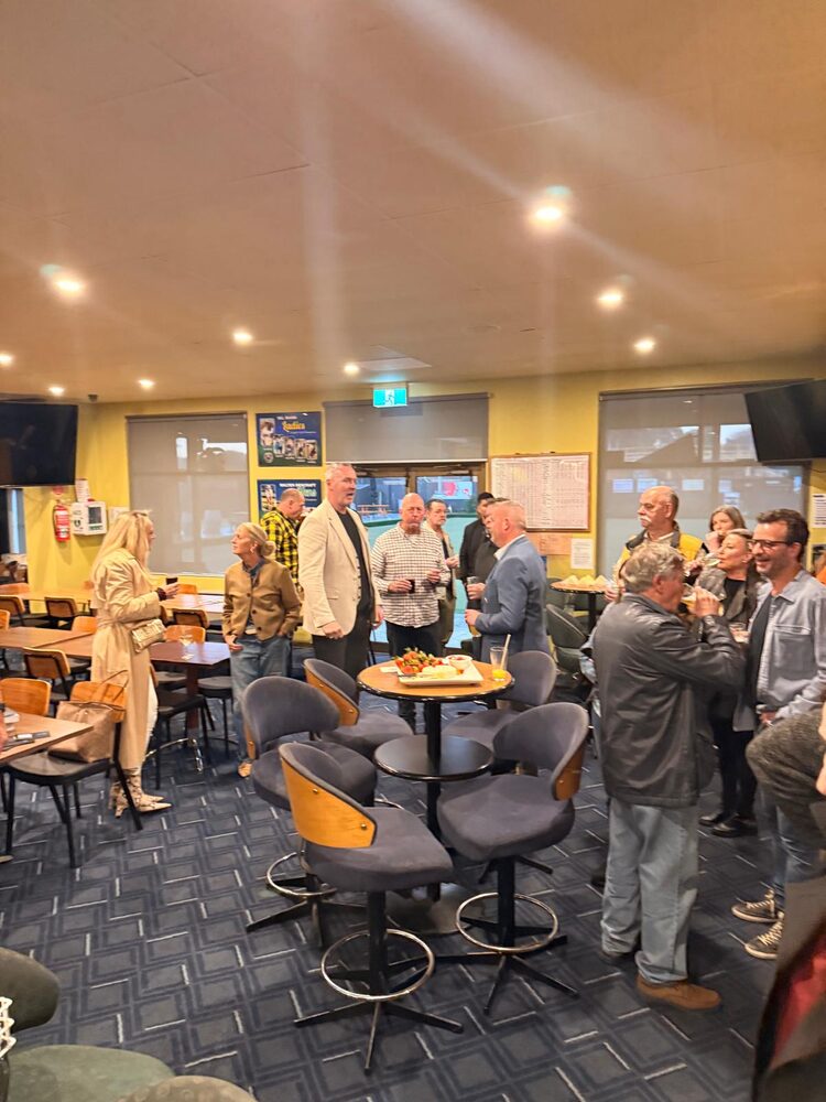 Guests gathered at the Masculine Intelligence launch event