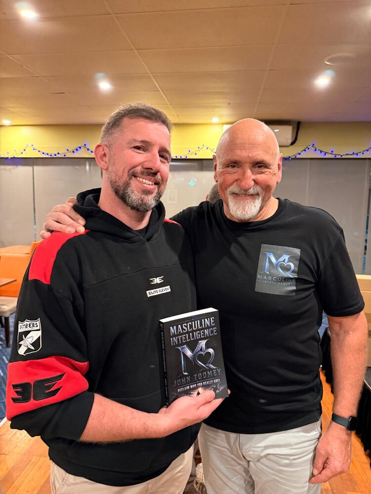 John Toomey and guests at the Masculine Intelligence launch